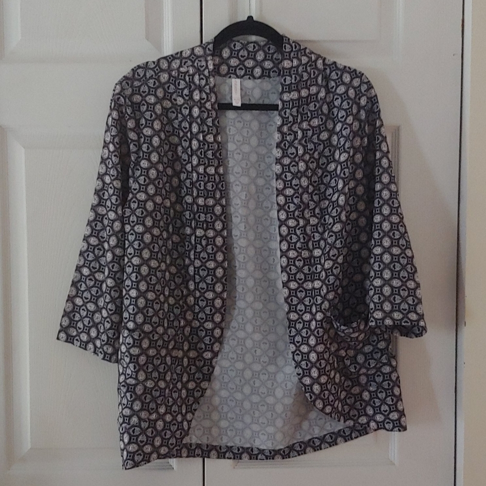 Xhileration Open Front 3/4 Sleeve Blazer